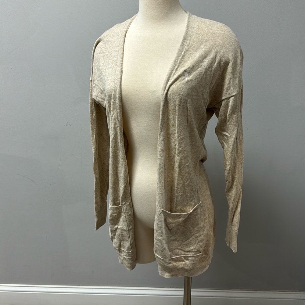 Abercrombie and fitch cardigan size medium tan/cream